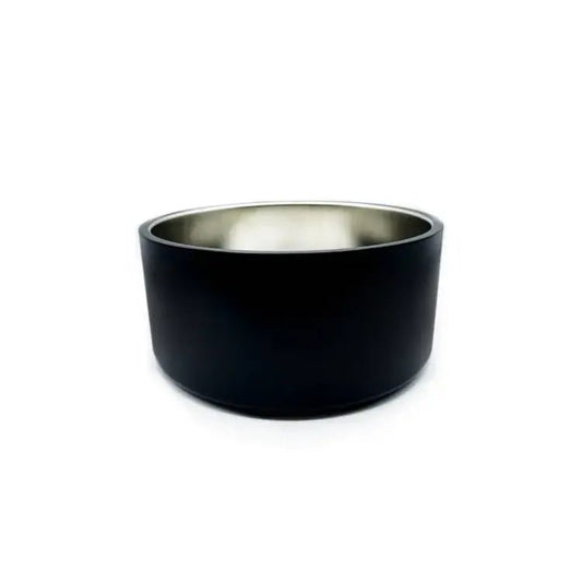 Black Stainless Steel Dog Bowl - So Adogable