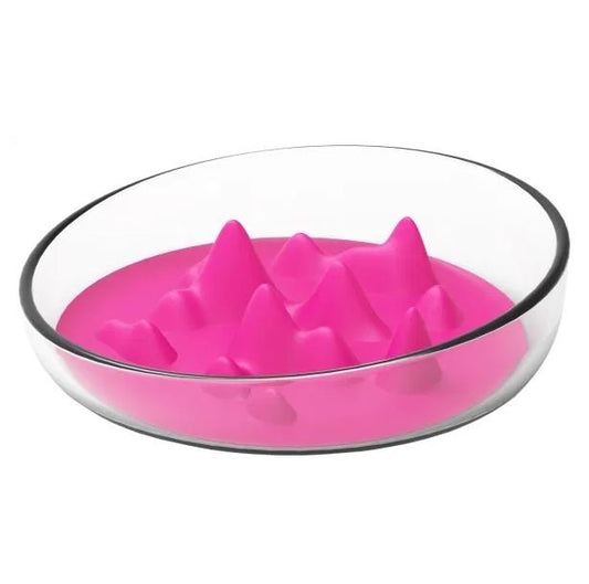 'Cirlicue' Mountain Shaped Modern Slow Feeding Pet Bowl - So Adogable