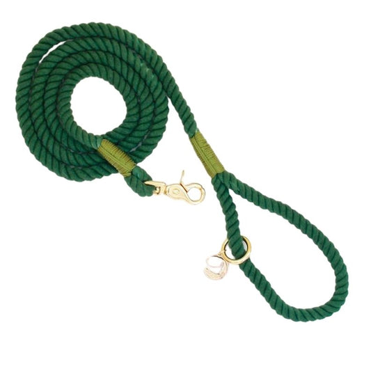 Evergreen Rope Dog Leash - So Adogable