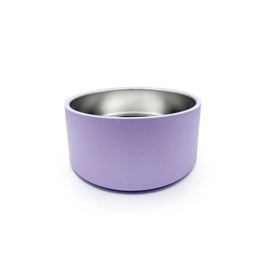 Lilac Stainless Steel Dog Bowl - So Adogable