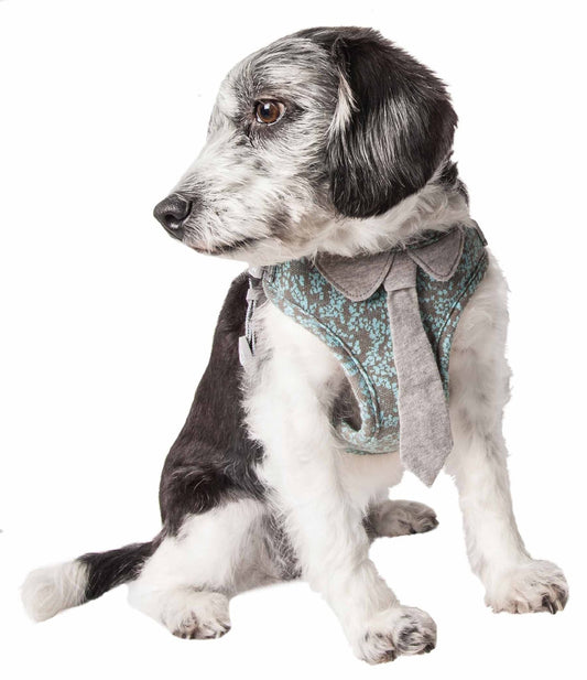 Pet Life 'Fidomite' Mesh Reversible And Breathable Adjustable Dog Harness W/ Designer Neck Tie - So Adogable