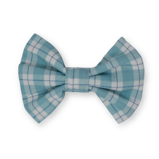 Seaside Plaid Classic Dog Bow Tie - So Adogable