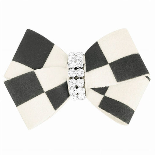 Windsor Check Nouveau Bow Hair Bow - So Adogable